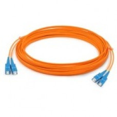 AddOn Fiber Optic Duplex Patch Network Cable - 98.40 ft Fiber Optic Network Cable for Transceiver, Network Device - First End: 2 x SC Male Network - Second End: 2 x SC Male Network - Patch Cable - OFNR - 50/125 &micro;m - Orange - 1 Pack ADD-SC-SC-30M