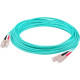 AddOn 37m SC (Male) to SC (Male) Straight Aqua OM4 Duplex Plenum Fiber Patch Cable - 121.39 ft Fiber Optic Network Cable for Network Device - First End: 2 x SC/PC Male Network - Second End: 2 x SC/PC Male Network - 100 Gbit/s - Patch Cable - Plenum - 50/1