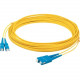 AddOn 37m SC (Male) to SC (Male) Straight Yellow OS2 Duplex Plenum Fiber Patch Cable - 121.39 ft Fiber Optic Network Cable for Network Device - First End: 2 x SC/UPC Male Network - Second End: 2 x SC/UPC Male Network - Patch Cable - Plenum - 9/125 &mi