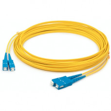AddOn 12m SC (Male) to SC (Male) Straight Yellow OS2 Duplex Plenum Fiber Patch Cable - 39.40 ft Fiber Optic Network Cable for Transceiver, Network Device - First End: 2 x SC Male Network - Second End: 2 x SC Male Network - Patch Cable - Plenum - 9/125 &am