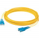 AddOn 65m SC (Male) to SC (Male) Straight Yellow OS2 Duplex Plenum Fiber Patch Cable - 213.25 ft Fiber Optic Network Cable for Network Device - First End: 2 x SC/UPC Male Network - Second End: 2 x SC/UPC Male Network - Patch Cable - Plenum - 9/125 &mi