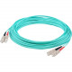 AddOn 66m SC (Male) to SC (Male) Straight Aqua OM4 Duplex Plenum Fiber Patch Cable - 216.54 ft Fiber Optic Network Cable for Network Device - First End: 2 x SC/PC Male Network - Second End: 2 x SC/PC Male Network - 100 Gbit/s - Patch Cable - Plenum - 50/1