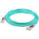 AddOn Fiber Optic Duplex Patch Network Cable - 223.10 ft Fiber Optic Network Cable for Network Device, Transmitter, Receiver - First End: 2 x SC Male Network - Second End: 2 x SC Male Network - 100 Gbit/s - Patch Cable - 50/125 &micro;m - Aqua - 1 Pac