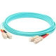 AddOn 30m SC (Male) to SC (Male) Aqua OM3 Duplex Fiber OFNR (Riser-Rated) Patch Cable - 100% compatible and guaranteed to work ADD-SC-SC-30M5OM3
