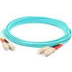 AddOn 20m SC (Male) to SC (Male) Aqua OM4 Duplex Fiber OFNR (Riser-Rated) Patch Cable - 100% compatible and guaranteed to work in OM4 and OM3 applications - TAA Compliance ADD-SC-SC-20M5OM4