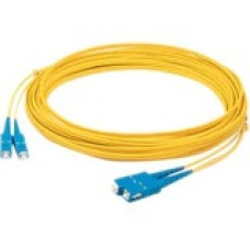 AddOn Fiber Optic Patch Network Cable - 311.68 ft Fiber Optic Network Cable for Network Device - First End: 1 x SC Male Network - Second End: 1 x SC Male Network - Patch Cable - 9/125 &micro;m - Yellow - 1 Pack ADD-SC-SC-95MS9SMF
