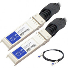 AddOn Cisco SFP-H10GB-CU1M to Dell Force10 CBL-10GSFP-DAC-1M Compatible TAA Compliant 10GBase-CU SFP+ to SFP+ Direct Attach Cable (Passive Twinax, 1m) - 100% compatible and guaranteed to work - RoHS, TAA Compliance ADD-SCISFO-PDAC1M