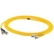 AddOn 1m ST (Male) to FC (Male) Yellow OS1 Duplex Fiber OFNR (Riser-Rated) Patch Cable - 100% compatible and guaranteed to work ADD-ST-FC-1M9SMF