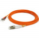 AddOn 100m LC (Male) to ST (Male) Orange OM1 Duplex Fiber OFNR (Riser-Rated) Patch Cable - 100% compatible and guaranteed to work ADD-ST-LC-100M6MMF