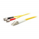AddOn 5m LC (Male) to ST (Male) Yellow OS1 Duplex Fiber OFNR (Riser-Rated) Patch Cable - 100% compatible and guaranteed to work - TAA Compliance ADD-ST-LC-5M9SMF
