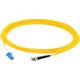 AddOn 10m ST (Male) to LC (Male) Yellow OS1 Simplex Fiber OFNR (Riser-Rated) Patch Cable - 100% compatible and guaranteed to work ADD-ST-LC-10MS9SMF