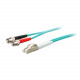 AddOn 15m LC (Male) to ST (Male) Aqua OM4 Duplex Fiber OFNR (Riser-Rated) Patch Cable - 100% compatible and guaranteed to work in OM4 and OM3 applications - RoHS Compliance ADD-ST-LC-15M5OM4