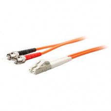 AddOn 1m LC (Male) to ST (Male) Orange OM1 Duplex Fiber OFNR (Riser-Rated) Patch Cable - 100% compatible and guaranteed to work - TAA Compliance ADD-ST-LC-1M6MMF