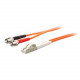 AddOn 1m LC (Male) to ST (Male) Orange OM1 Duplex Fiber OFNR (Riser-Rated) Patch Cable - 100% compatible and guaranteed to work - TAA Compliance ADD-ST-LC-1M6MMF