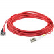 AddOn 1m LC (Male) to ST (Male) Red OM1 Duplex Plenum-Rated Fiber Patch Cable - 3.28 ft Fiber Optic Network Cable for Network Device, Transceiver - First End: 2 x LC/PC Male Network - Second End: 2 x ST/PC Male Network - 10 Gbit/s - Patch Cable - Plenum -
