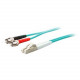 AddOn 25m LC (Male) to ST (Male) Aqua OM4 Duplex Fiber OFNR (Riser-Rated) Patch Cable - 100% compatible and guaranteed to work in OM4 and OM3 applications - RoHS, TAA Compliance ADD-ST-LC-25M5OM4