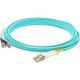 AddOn 2m LC (Male) to ST (Male) Aqua OM4 Duplex Fiber OFNR (Riser-Rated) Patch Cable - 100% compatible and guaranteed to work in OM4 and OM3 applications - TAA Compliance ADD-ST-LC-2M5OM4