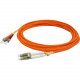 AddOn 2m LC (Male) to ST (Male) Orange OM1 Duplex Fiber TAA Compliant OFNR (Riser-Rated) Patch Cable - 100% compatible and guaranteed to work - TAA Compliance ADD-ST-LC-2M6MMF-TAA