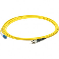 AddOn 12m LC (Male) to ST (Male) Straight Yellow OS2 Simplex Plenum Fiber Patch Cable - 39.40 ft Fiber Optic Network Cable for Network Device - First End: 1 x LC Male Network - Second End: 1 x ST Male Network - Patch Cable - Plenum - 9/125 &micro;m - 