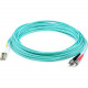 AddOn 39m LC (Male) to ST (Male) Straight Aqua OM4 Duplex LSZH Fiber Patch Cable - 127.90 ft Fiber Optic Network Cable for Network Device - First End: 2 x LC Male Network - Second End: 2 x ST Male Network - Patch Cable - LSZH - 50/125 &micro;m - Aqua 