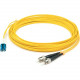 AddOn Fiber Optic Duplex Patch Network Cable - 105 ft Fiber Optic Network Cable for Network Device - First End: 2 x LC Male Network - Second End: 2 x ST Male Network - Patch Cable - OFNR - 9/125 &micro;m - Yellow - 1 Pack ADD-ST-LC-32M9SMF
