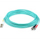AddOn 38m LC (Male) to ST (Male) Straight Aqua OM4 Duplex Plenum Fiber Patch Cable - 124.70 ft Fiber Optic Network Cable for Network Device - First End: 2 x LC Male Network - Second End: 2 x ST Male Network - Patch Cable - Plenum - 50/125 &micro;m - A
