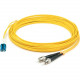 AddOn Fiber Optic Duplex Patch Network Cable - 127.90 ft Fiber Optic Network Cable for Network Device - First End: 2 x LC Male Network - Second End: 2 x ST Male Network - Patch Cable - OFNR - 9/125 &micro;m - Yellow - 1 Pack ADD-ST-LC-39M9SMF