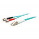 AddOn 5m LC (Male) to ST (Male) Aqua OM4 Duplex Fiber OFNR (Riser-Rated) Patch Cable - 100% compatible and guaranteed to work in OM4 and OM3 applications - RoHS, TAA Compliance ADD-ST-LC-5M5OM4