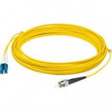 AddOn 50m LC (Male) to ST (Male) Yellow OS1 Duplex Fiber OFNR (Riser-Rated) Patch Cable - 100% compatible and guaranteed to work ADD-ST-LC-50M9SMF