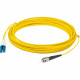 AddOn 50m LC (Male) to ST (Male) Yellow OS1 Duplex Fiber OFNR (Riser-Rated) Patch Cable - 100% compatible and guaranteed to work ADD-ST-LC-50M9SMF