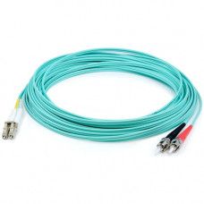 AddOn Fiber Optic Duplex Patch Network Cable - 193.57 ft Fiber Optic Network Cable for Network Device - First End: 2 x LC Male Network - Second End: 2 x ST Male Network - 10 Gbit/s - Patch Cable - OFNR - 50/125 &micro;m - Aqua - 1 ADD-ST-LC-59M5OM4