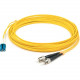 AddOn Fiber Optic Duplex Patch Network Cable - 16.40 ft Fiber Optic Network Cable for Transceiver, Network Device - First End: 2 x LC Male Network - Second End: 2 x ST Male Network - Patch Cable - OFNR - 9/125 &micro;m - Yellow - 1 - TAA Compliant - T