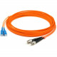 AddOn 15m SC (Male) to ST (Male) Orange OM1 Duplex Fiber OFNR (Riser-Rated) Patch Cable - 100% compatible and guaranteed to work ADD-ST-SC-15M6MMF