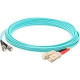 AddOn 20m SC (Male) to ST (Male) Aqua OM3 Duplex Fiber OFNR (Riser-Rated) Patch Cable - 100% compatible and guaranteed to work - TAA Compliance ADD-ST-SC-20M5OM3