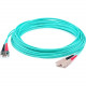 AddOn 75m SC (Male) to ST (Male) Straight Aqua OM4 Duplex Plenum Fiber Patch Cable - 246.06 ft Fiber Optic Network Cable for Network Device - First End: 2 x SC Male Network - Second End: 2 x ST Male Network - 10 Gbit/s - Patch Cable - Plenum - 50/125 &