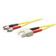AddOn 1m SC (Male) to ST (Male) Yellow OS1 Duplex Fiber OFNR (Riser-Rated) Patch Cable - 100% compatible and guaranteed to work - TAA Compliance ADD-ST-SC-1M9SMF