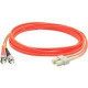 AddOn 20m SC (Male) to ST (Male) Orange OM1 Duplex Fiber OFNR (Riser-Rated) Patch Cable - 100% compatible and guaranteed to work - TAA Compliance ADD-ST-SC-20M6MMF