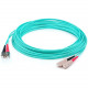 AddOn 21m SC (Male) to ST (Male) Straight Aqua OM4 Duplex Plenum Fiber Patch Cable - 68.90 ft Fiber Optic Network Cable for Network Device - First End: 2 x SC Male Network - Second End: 2 x ST Male Network - 10 Gbit/s - Patch Cable - Plenum - 50/125 &