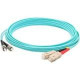 AddOn 25m SC (Male) to ST (Male) Aqua OM3 Duplex Fiber OFNR (Riser-Rated) Patch Cable - 100% compatible and guaranteed to work ADD-ST-SC-25M5OM3