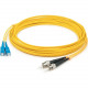 AddOn 25m SC (Male) to ST (Male) Yellow OS1 Duplex Fiber OFNR (Riser-Rated) Patch Cable - 100% compatible and guaranteed to work ADD-ST-SC-25M9SMF