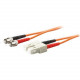 AddOn 2m SC (Male) to ST (Male) Yellow OS1 Duplex Fiber OFNR (Riser-Rated) Patch Cable - 100% compatible and guaranteed to work - TAA Compliance ADD-ST-SC-2M9SMF