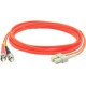 AddOn 25m SC (Male) to ST (Male) Orange OM1 Duplex Fiber OFNR (Riser-Rated) Patch Cable - 100% compatible and guaranteed to work ADD-ST-SC-25M6MMF