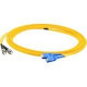 AddOn 40m SC (Male) to ST (Male) Yellow OS1 Duplex Fiber OFNR (Riser-Rated) Patch Cable - 100% compatible and guaranteed to work ADD-ST-SC-40M9SMF