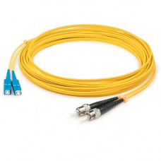 AddOn 47m SC (Male) to ST (Male) Straight Yellow OS2 Duplex Plenum Fiber Patch Cable - 154.20 ft Fiber Optic Network Cable for Network Device - First End: 2 x SC Male Network - Second End: 2 x ST Male Network - Patch Cable - Plenum - 9/125 &micro;m - 