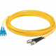 AddOn 50m SC (Male) to ST (Male) Yellow OS1 Duplex Fiber OFNR (Riser-Rated) Patch Cable - 100% compatible and guaranteed to work ADD-ST-SC-50M9SMF