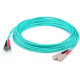 AddOn Fiber Optic Duplex Patch Network Cable - 246.06 ft Fiber Optic Network Cable for Network Device - First End: 2 x SC Male Network - Second End: 2 x ST Male Network - 10 Gbit/s - Patch Cable - OFNR - 50/125 &micro;m - Aqua - 1 ADD-ST-SC-75M5OM4