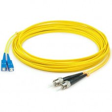 AddOn 74m SC (Male) to ST (Male) Straight Yellow OS2 Duplex Plenum Fiber Patch Cable - 242.78 ft Fiber Optic Network Cable for Network Device - First End: 2 x SC Male Network - Second End: 2 x ST Male Network - Patch Cable - Plenum - 9/125 &micro;m - 
