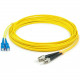 AddOn 48m SC (Male) to ST (Male) Straight Yellow OS2 Duplex Plenum Fiber Patch Cable - 157.48 ft Fiber Optic Network Cable for Network Device - First End: 2 x SC Male Network - Second End: 2 x ST Male Network - Patch Cable - Plenum - 9/125 &micro;m - 