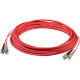 AddOn 10m ST (Male) to ST (Male) Red OM4 Duplex Fiber OFNR (Riser-Rated) Patch Cable - 32.81 ft Fiber Optic Network Cable for Network Device, Transceiver - First End: 2 x ST/PC Male Network - Second End: 2 x ST/PC Male Network - 100 Gbit/s - Patch Cable -