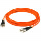 AddOn 15m ST (Male) to ST (Male) Orange OM1 Duplex Fiber OFNR (Riser-Rated) Patch Cable - 100% compatible and guaranteed to work - TAA Compliance ADD-ST-ST-15M6MMF